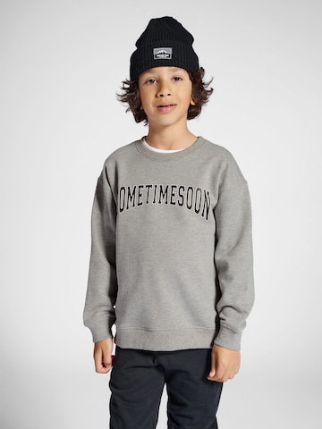 SOMETIME SOON Sweatshirt 'Winters' i grå: framsida