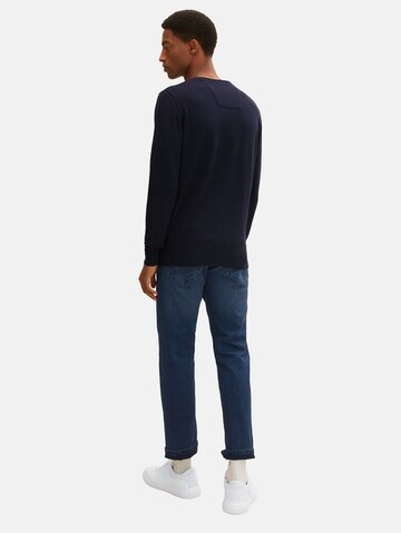 TOM TAILOR Regular Fit Pullover i blå