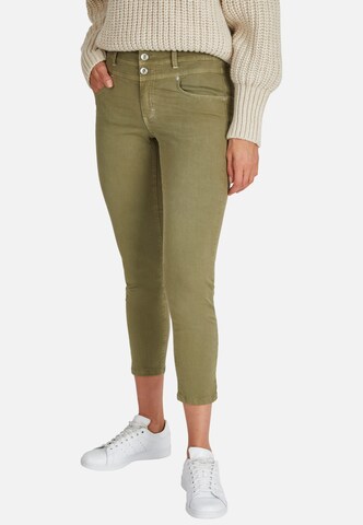 Angels Skinny Jeans in Groen: voorkant