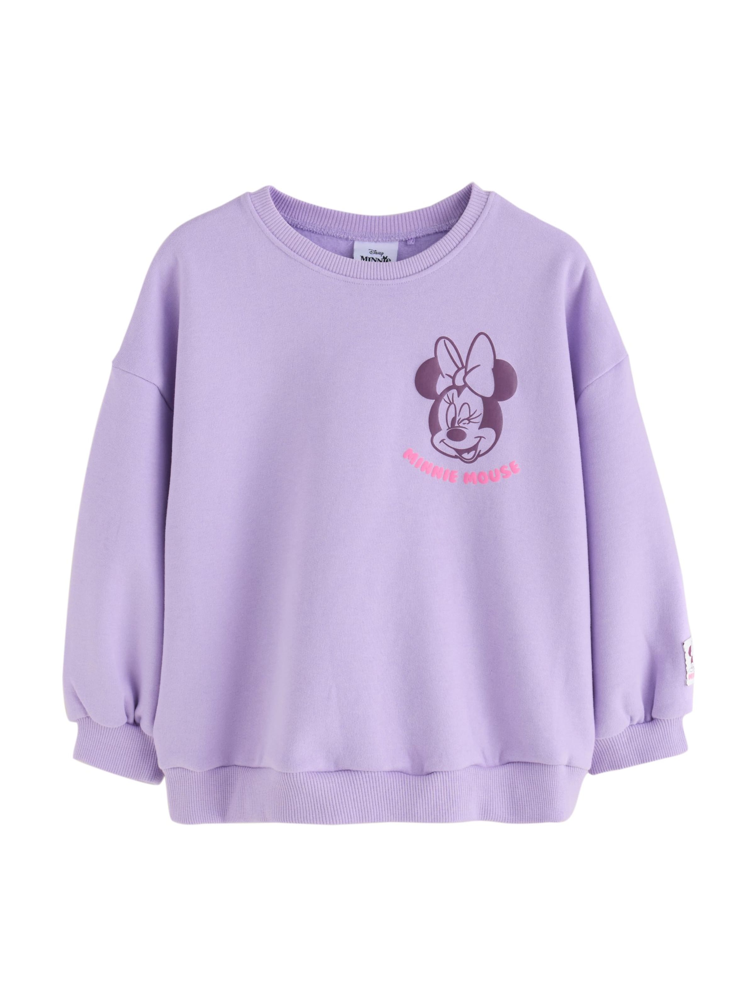 Next Sweatshirt 'Minnie Mouse' in 68 in Purple / Lavender / Pink, Item view