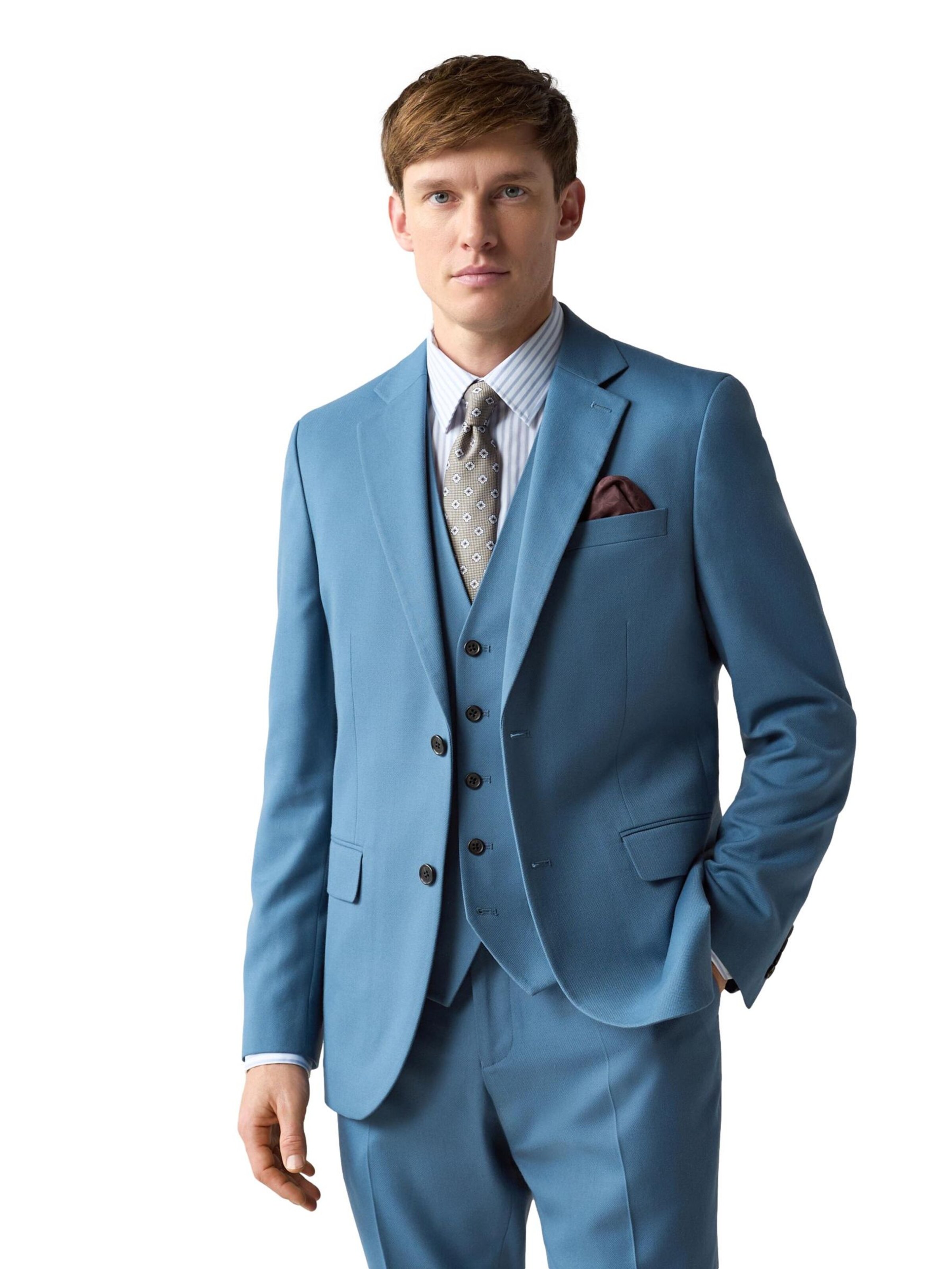 Next Slim Fit Sakko in Blau