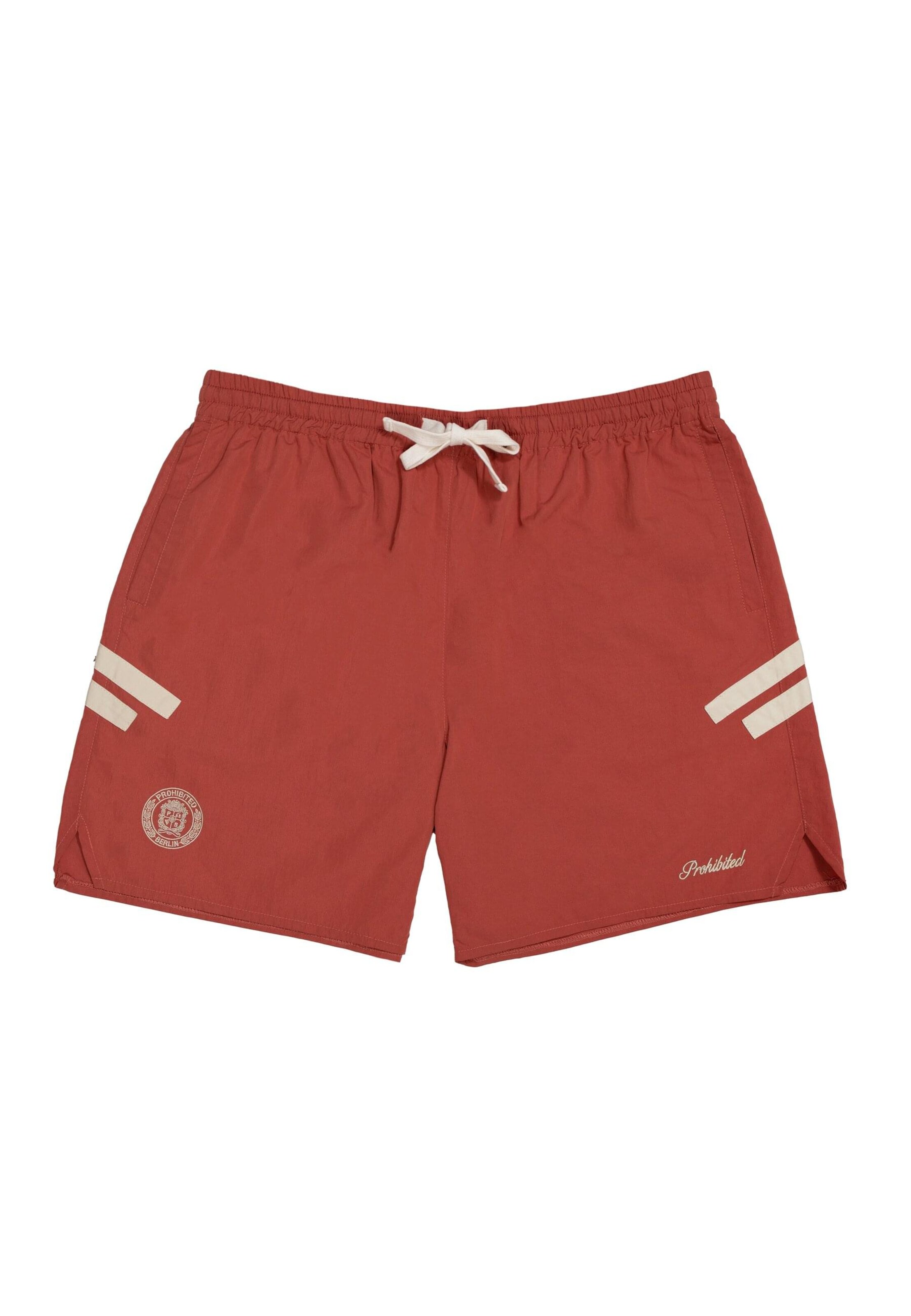 Prohibited Regular Broek 'PBFC' in Rood: voorkant