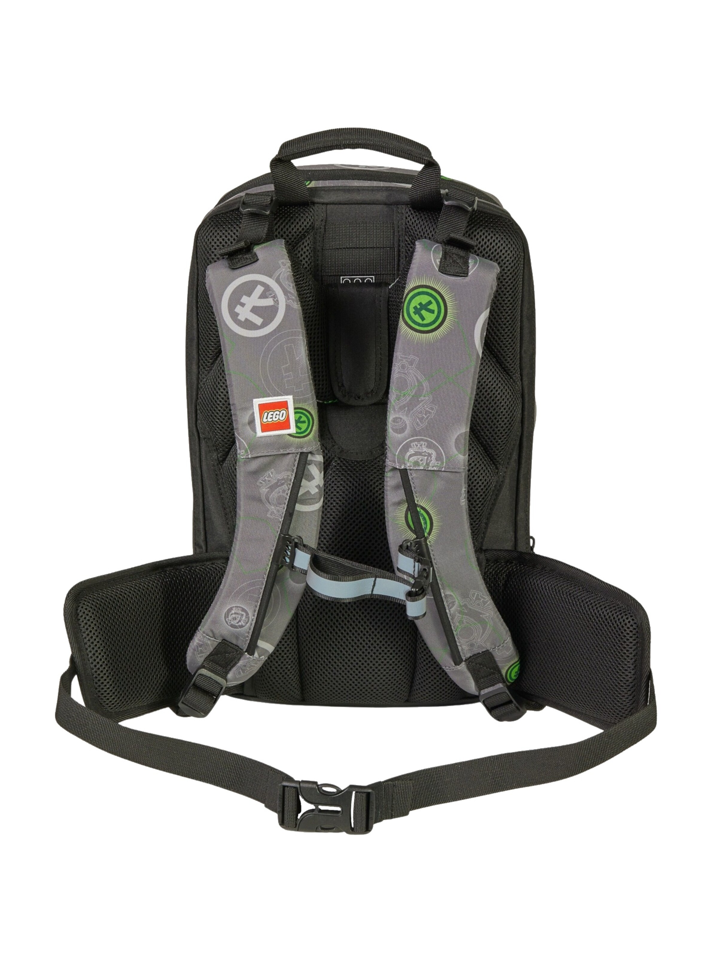 LEGO Rucksack 'LEGO Bricks Petersen School Backpack'‌‌ in Grau