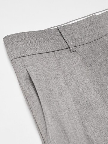 MANGO Wide leg Pleated Pants 'Colorado' in Grey