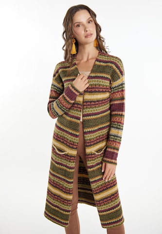 usha FESTIVAL Knit cardigan 'Carnea' in Green: front