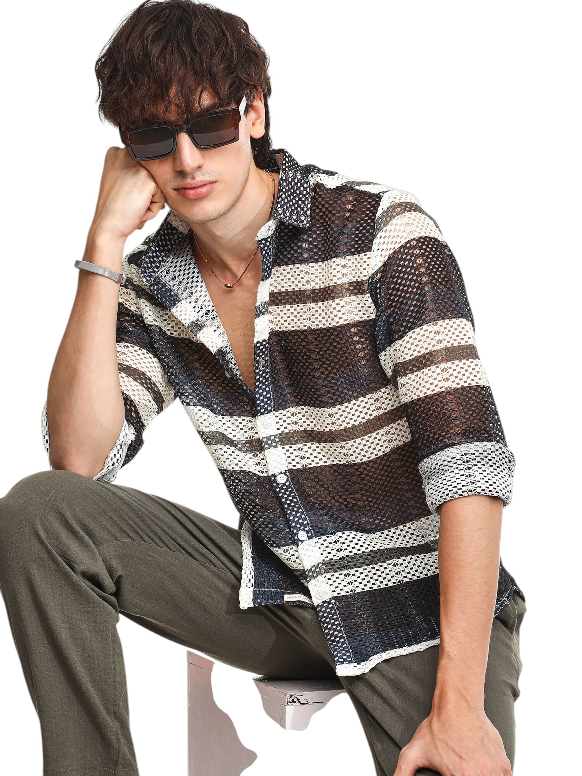 Campus Sutra Knit Cardigan 'Xylina' in Blue