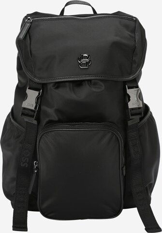 BOSS - Mochila en negro: frente