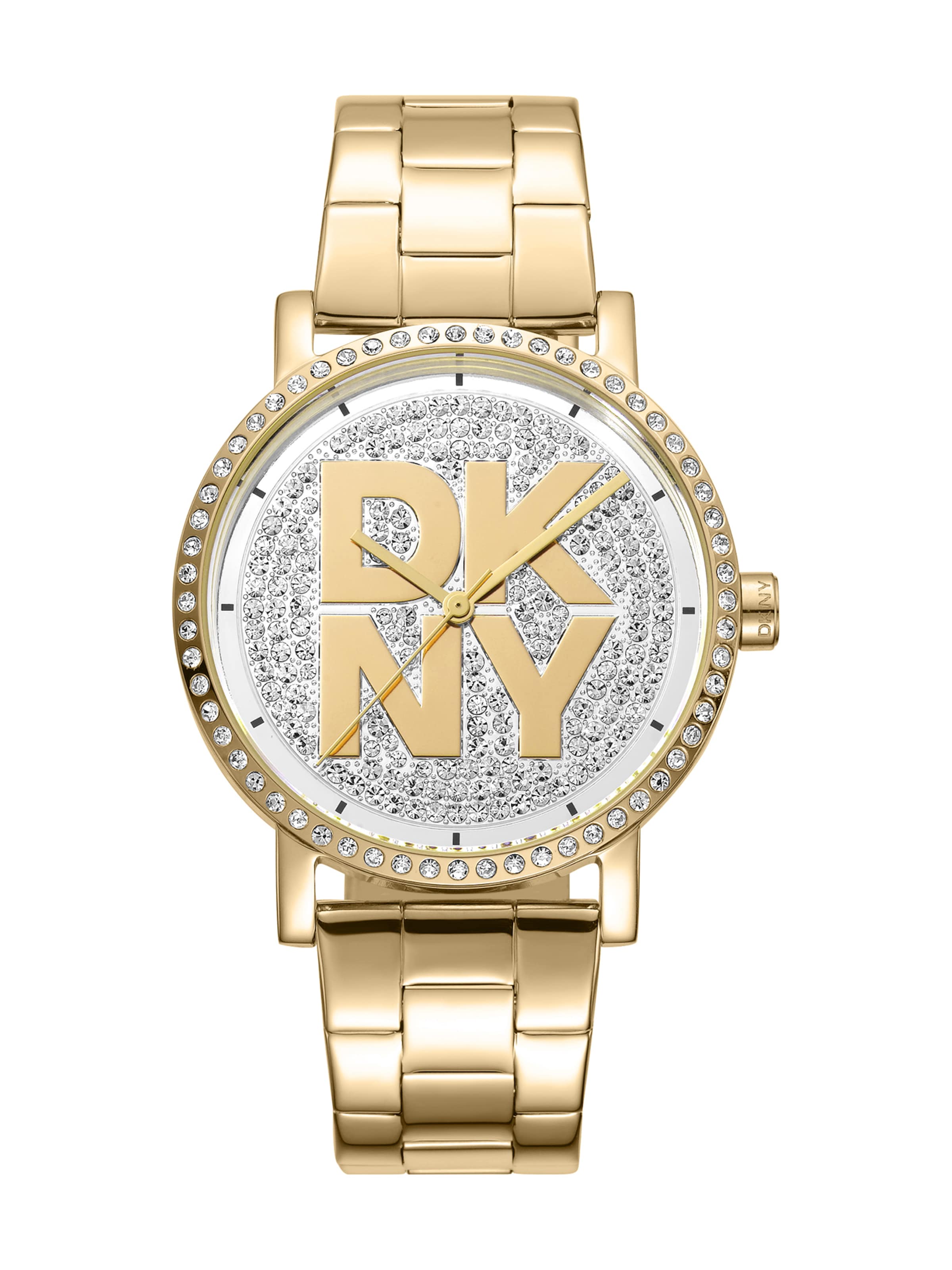 DKNY Quarzuhr 'Soho Logo' in gold, Produktansicht