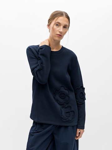 Felpa di OBJECT in blu: frontale