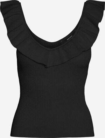 VERO MODA Knitted Top 'Provence' in Black: front