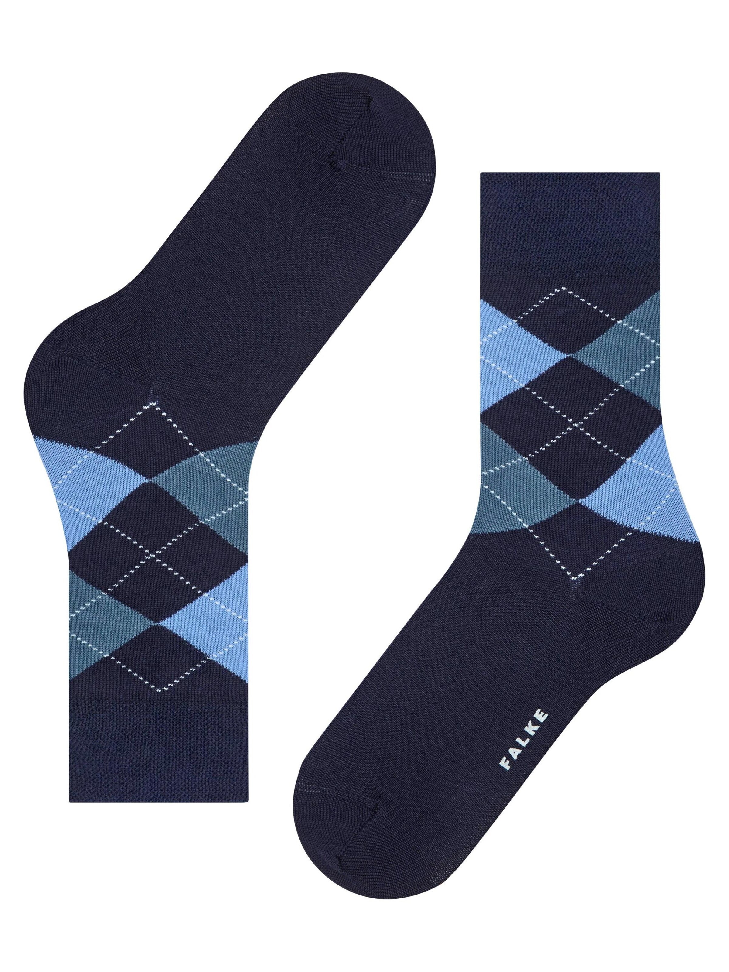 FALKE Socken 'Sensitive Argyle'‌‌‌‌‌ in Blau