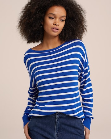 WE Fashion Sweater in Blue: front