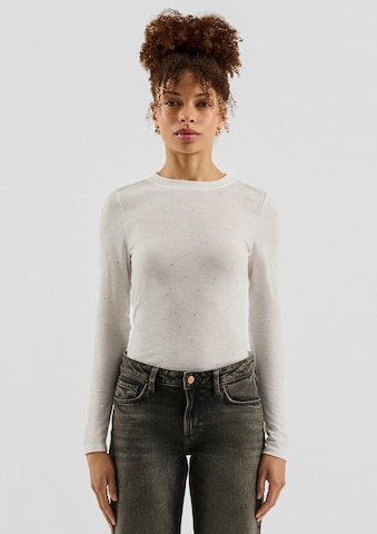 QS T-shirt i vit: framsida