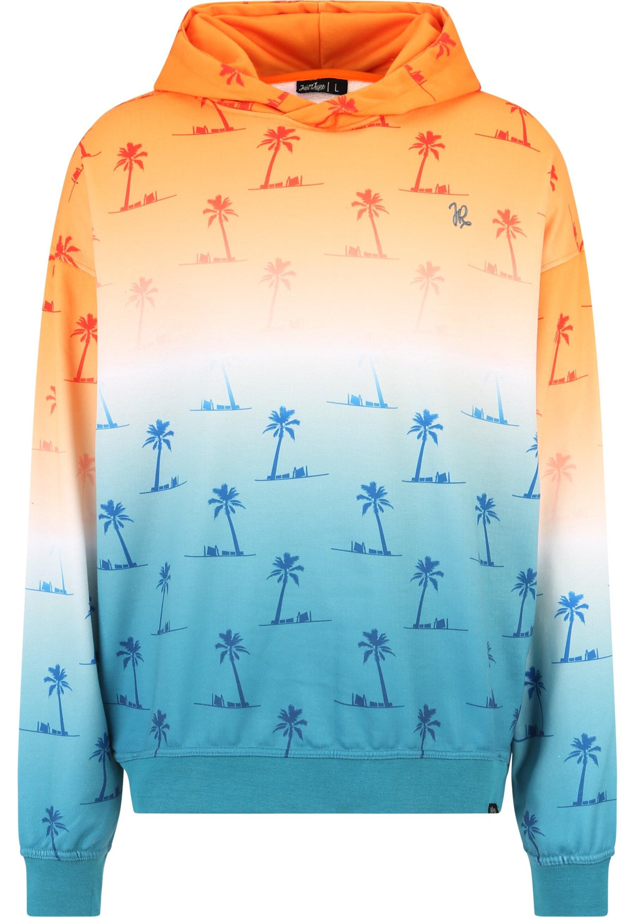 Felpa 'Bubble Dream' di Just Rhyse in blu: frontale