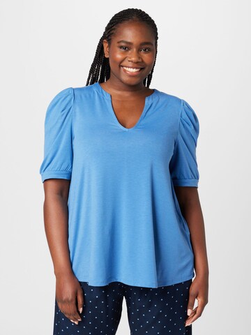 EVOKED Shirt 'EDENA' in Blauw: voorkant