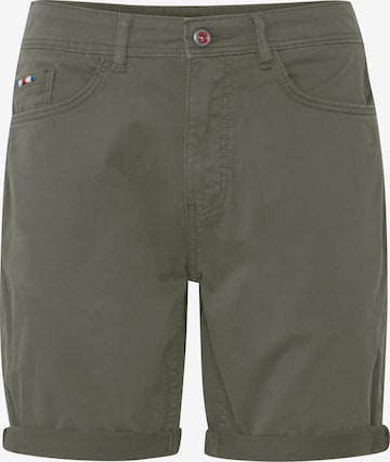 FQ1924 Broek 'JOSH' in Groen: voorkant