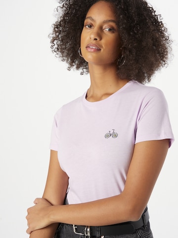 T-shirt 'Daisycycle' Iriedaily en violet
