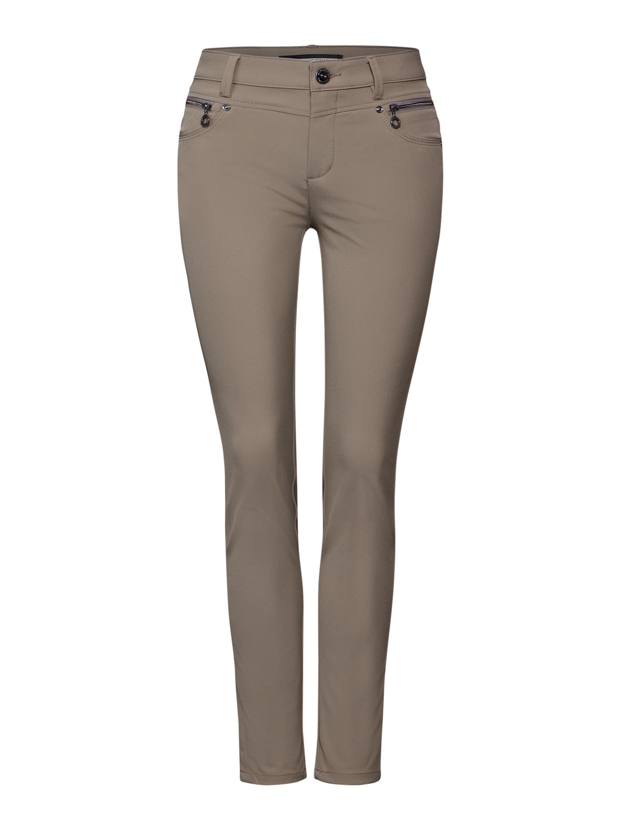 STREET ONE Skinny Hose 'York' in Beige: Vorderseite