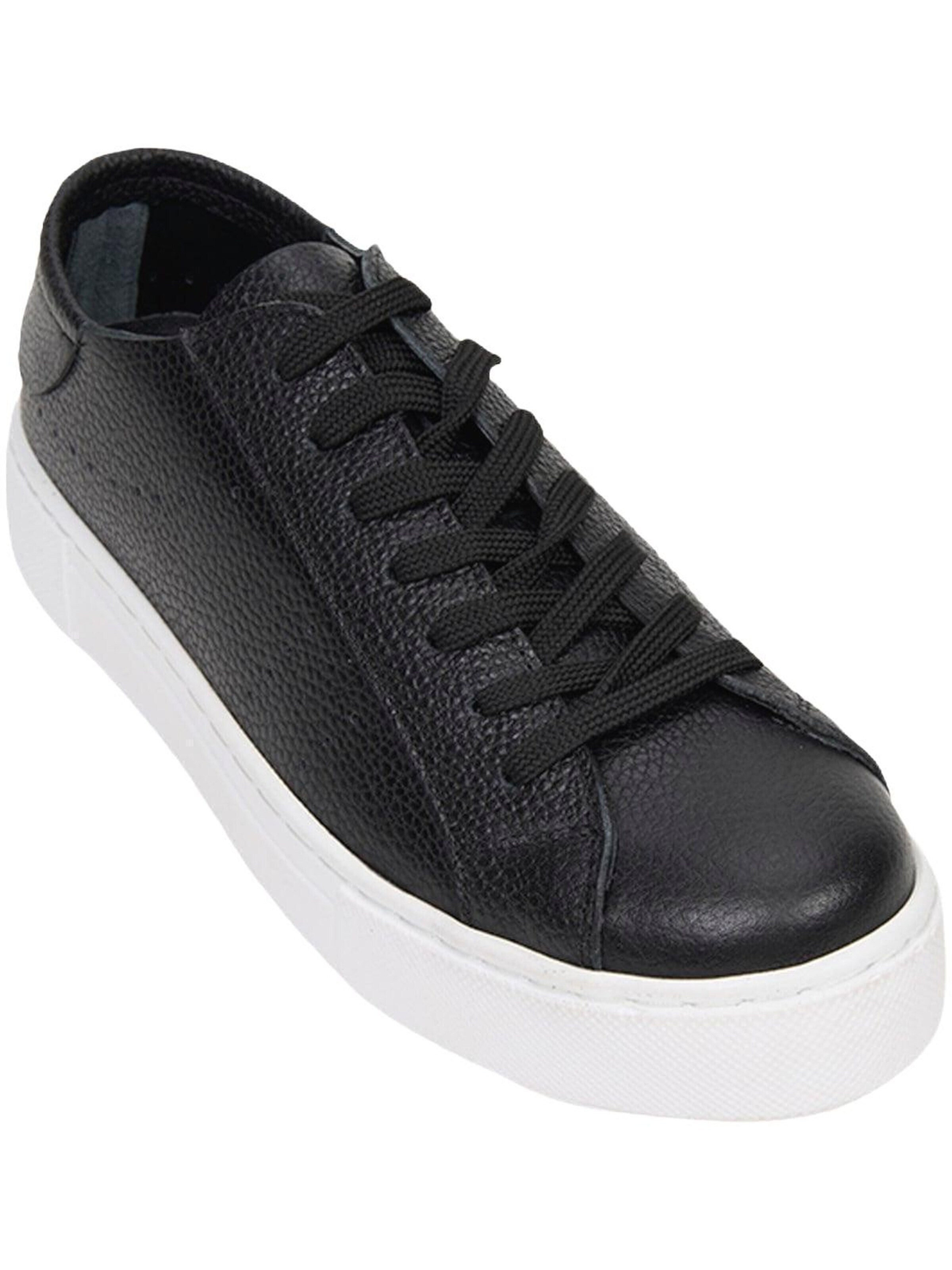 Desa Classic Flats 'Lässige Spitze' in Black: front