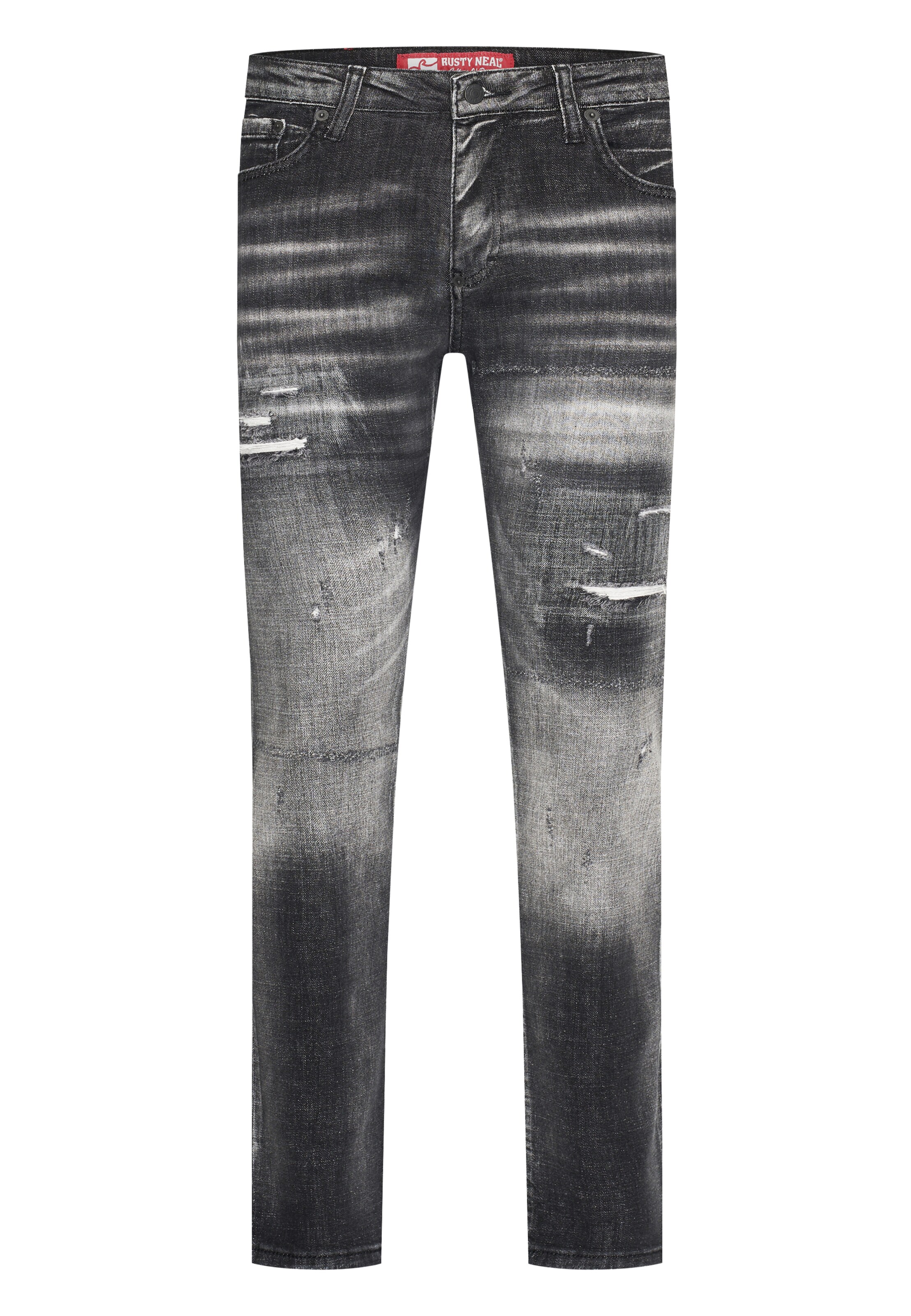 Rusty Neal Slim fit Jeans in Black: front