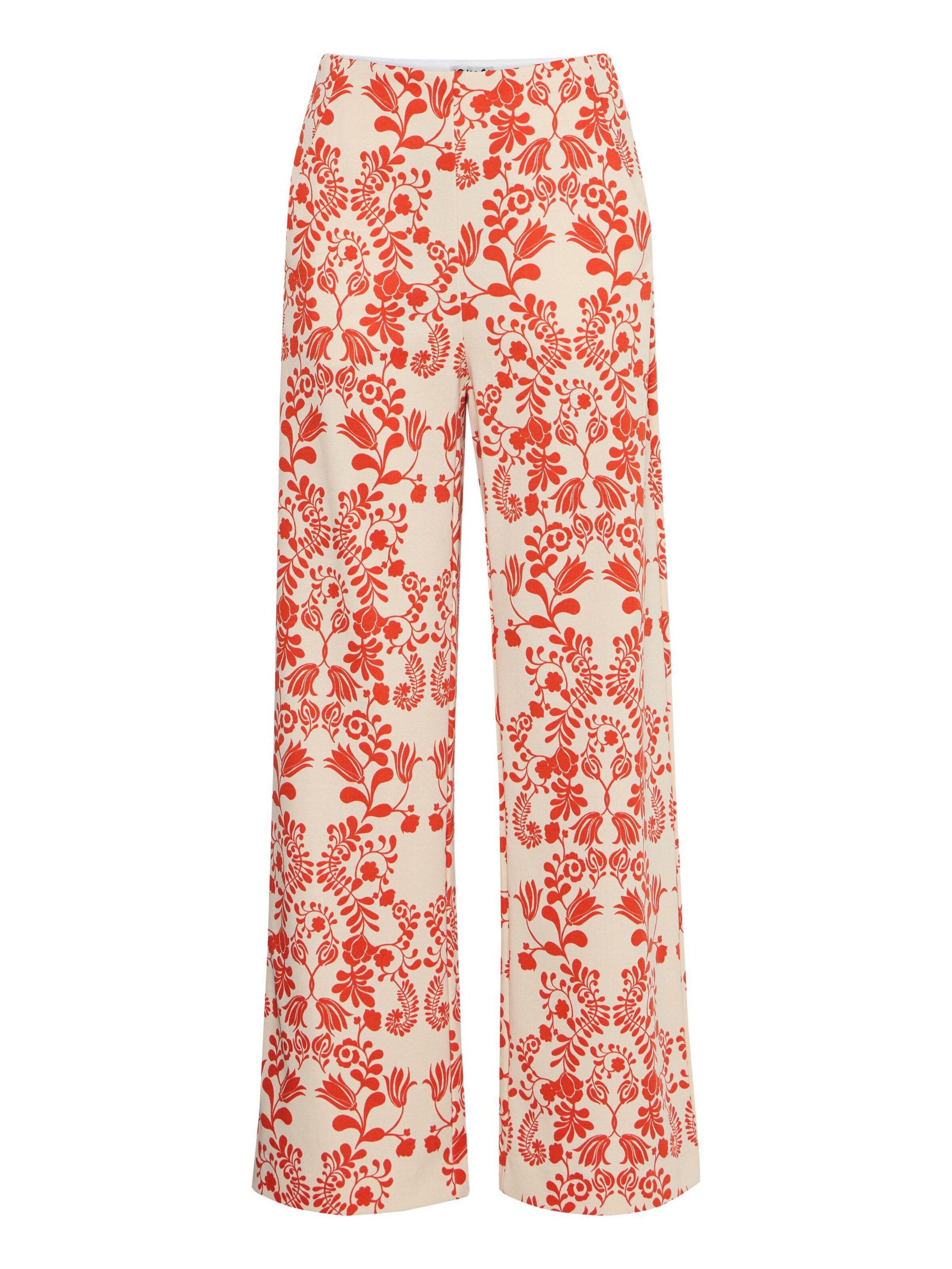 ICHI Loosefit Bukser i beige: forside