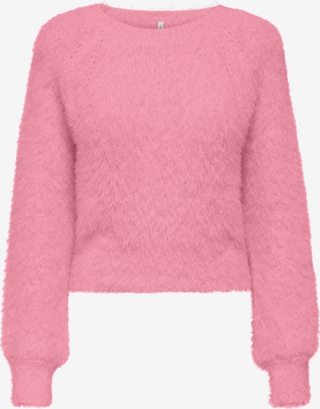 Pull-over 'ONLLULU' ONLY en rose : devant
