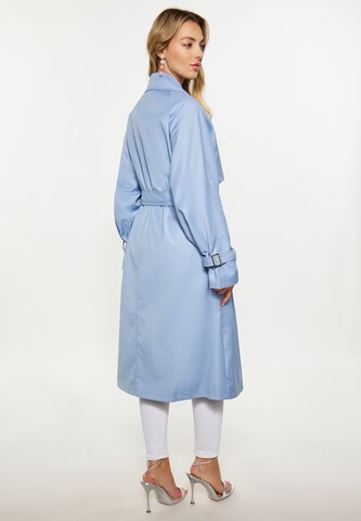 faina Between-Seasons Coat in Blue