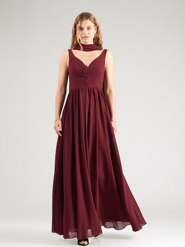 mascara - Vestido de noche en rojo