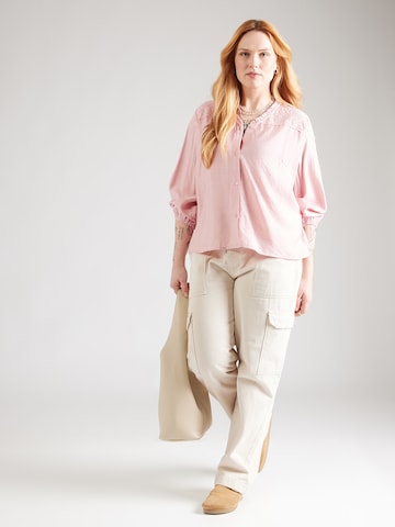 ONLY Carmakoma Bluse 'CARSimme' in Pink