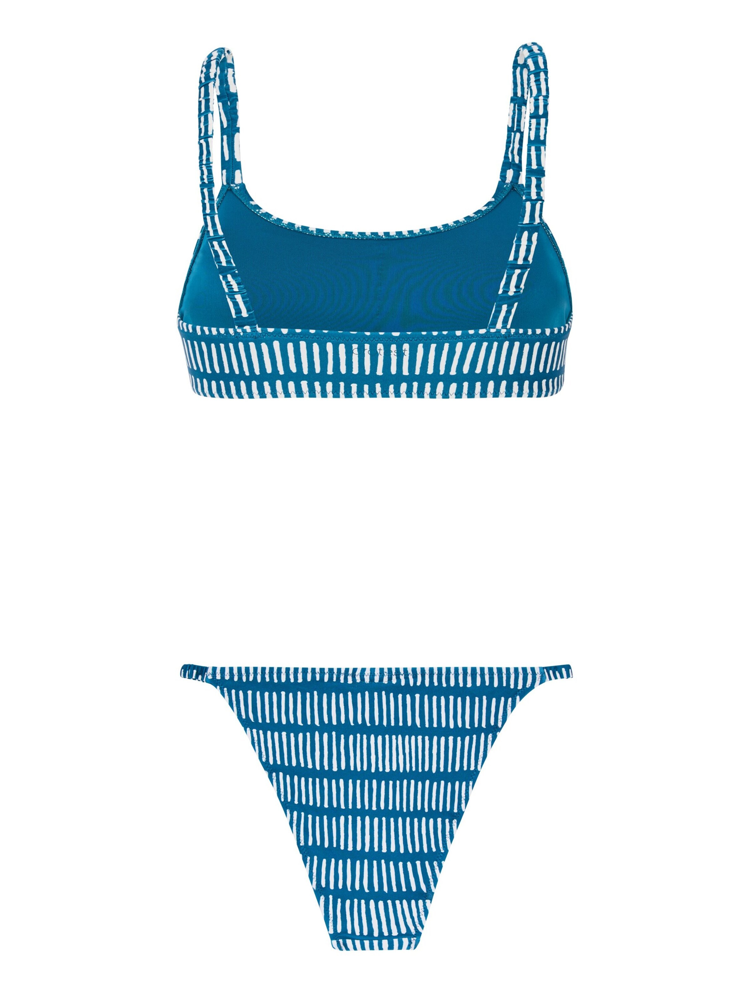 PROTEST Bustier Bikini 'PRTClue' in Blauw