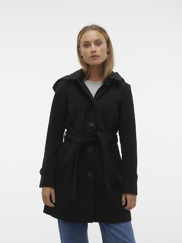 VERO MODA Between-Seasons Coat 'CHELSEA' in Black: front