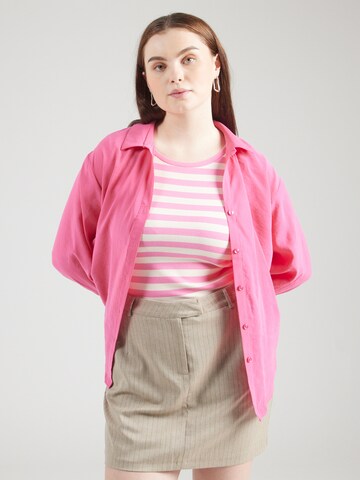 Vero Moda Curve Bluza 'VMQUEENY' | roza barva: sprednja stran