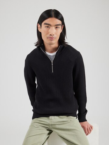 Jack & Jones Premium Свитер 'BLALIAM' в Черный: спереди