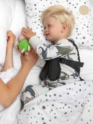 Crown Bubble Schlafweste in Beige: Vorderseite