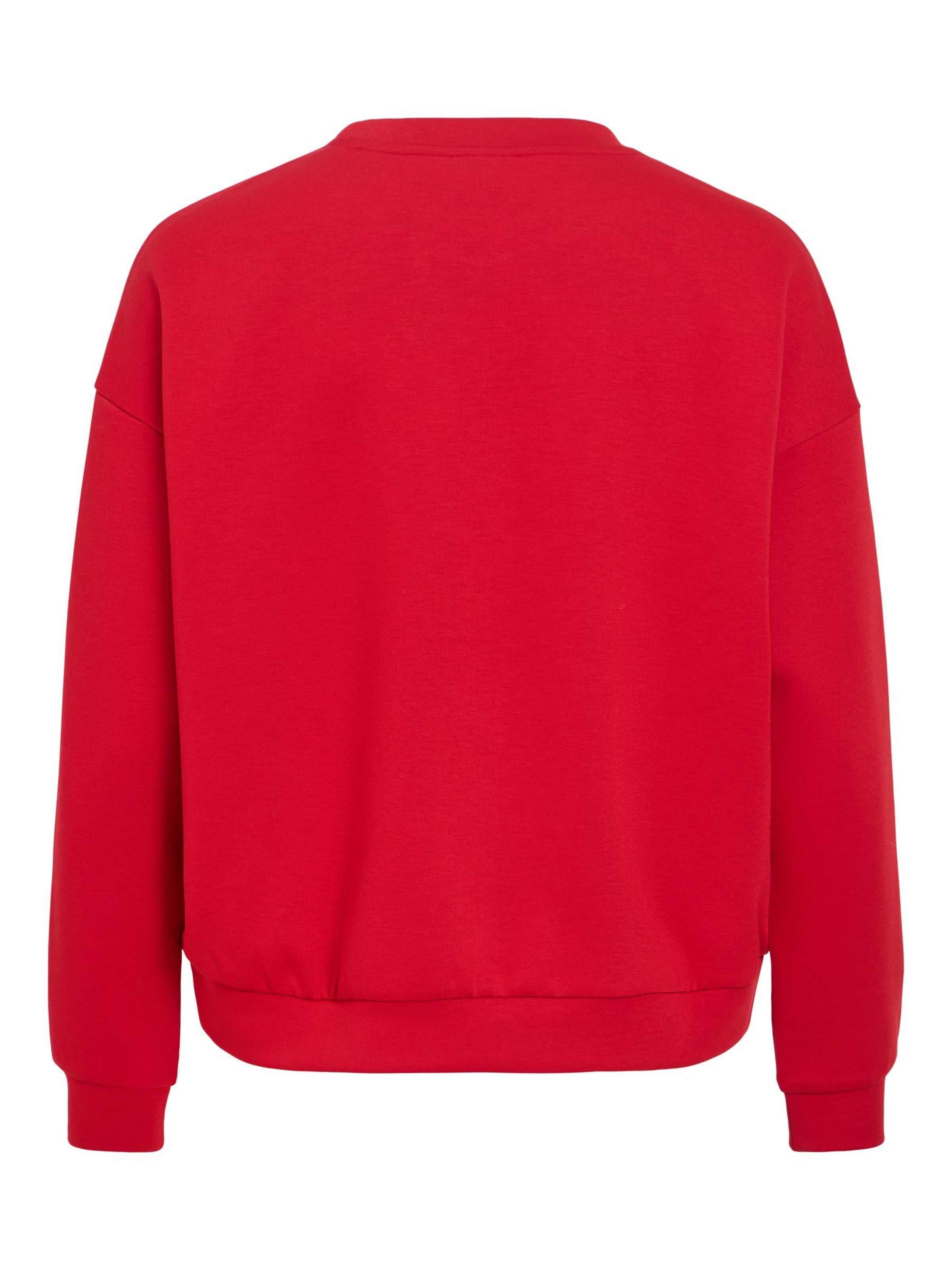 VILA Sweatshirt in Rood