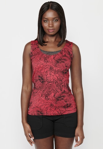 KOROSHI Top in Rood: voorkant