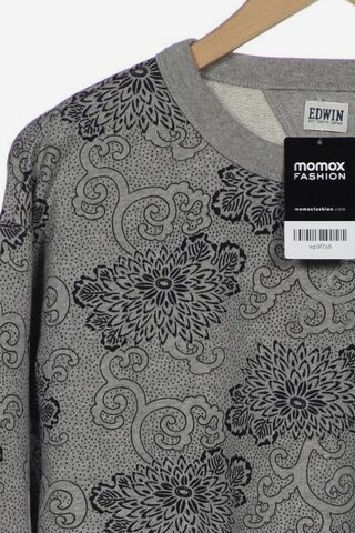 EDWIN Sweatshirt & Zip-Up Hoodie in XL in Grey