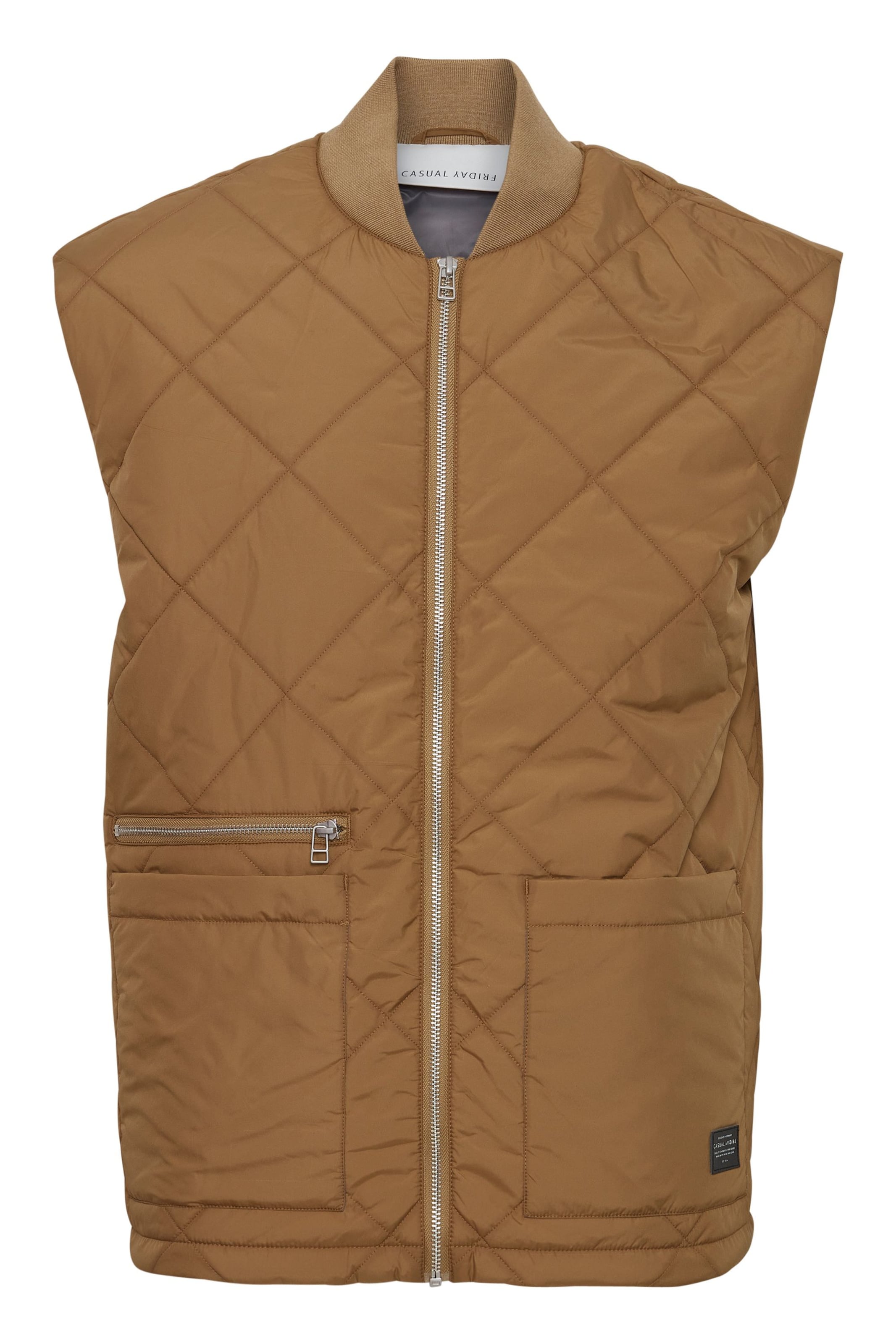 Casual Friday Vest in Brown: front