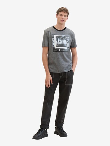 TOM TAILOR DENIM T-Shirt in Schwarz