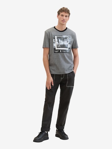 TOM TAILOR DENIM T-Shirt in Schwarz