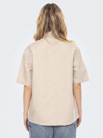 Carhartt WIP Bluzka 'W' S/S Michigan Shirt Natural Rinsed -- Women's Beige Shirt' w kolorze beżowy