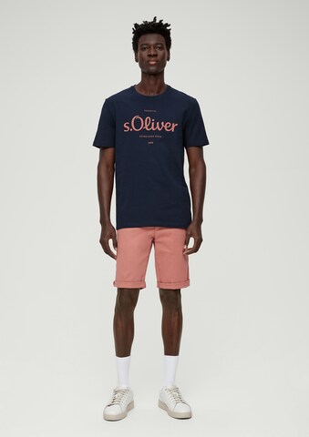 s.Oliver Slimfit Shorts 'Austin' in Orange