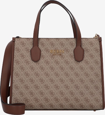 GUESS Handbag 'Silvana' in Brown: front