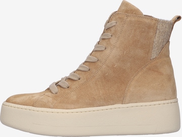 WALDLÄUFER Lace-Up Ankle Boots in Beige: front