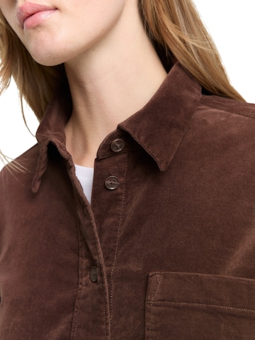 TOM TAILOR DENIM Blouse in Bruin