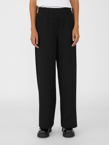 OBJECT Wide leg Pants 'Lisa' in Black: front