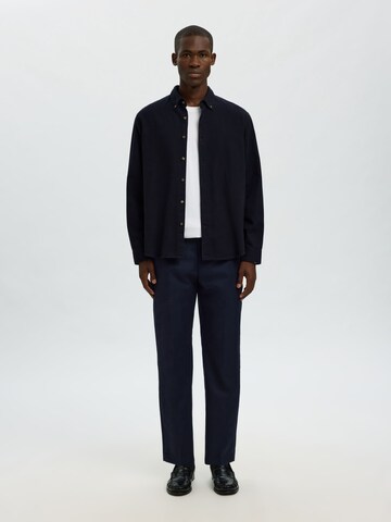 SELECTED - Ajuste regular Camisa en azul