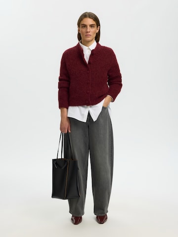 SELECTED - Cárdigan 'GABRIELLA' en rojo