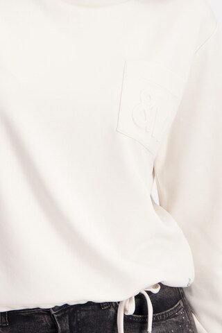 monari Sweatshirt 'Ciao Bella' in White