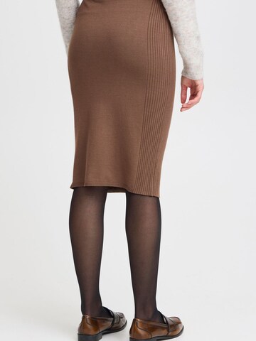 Fransa Skirt 'ALMA SK 3' in Brown